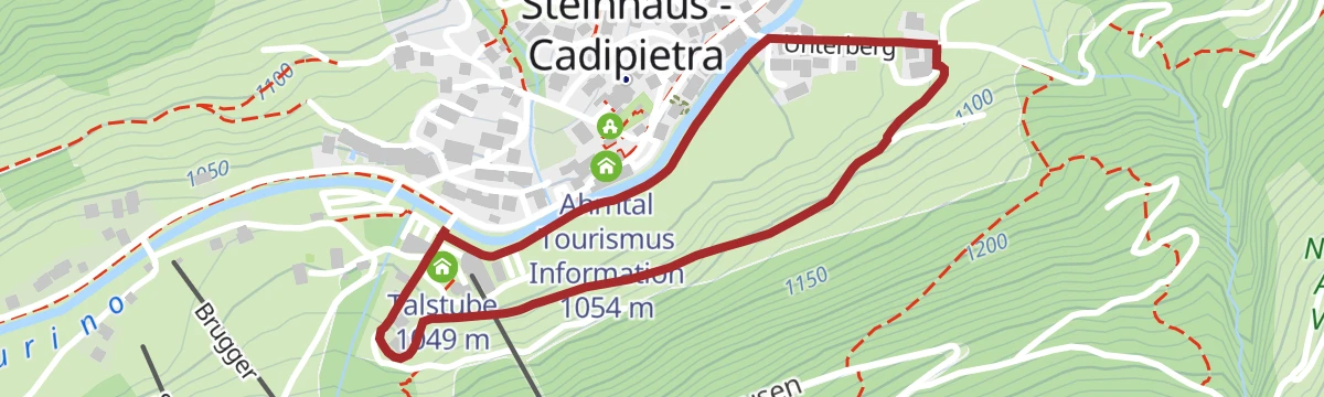 Route map: "Fürstenweg" duke-trail Steinhaus/Cadipietra